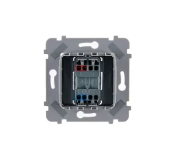 Interrupteur, M, Simple, Laiton brossé, Va-et-vient ou Poussoir x1, Laiton brossé, L8cm, H8cm - Modelec