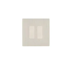 Interrupteur*Modelec Interrupteur, M, Simple, Nickel brossé, Volet roulant Va-et-vient x2, Nickel brossé, L8cm, H8cm -