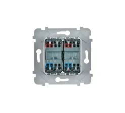 Interrupteur, M, Simple, Noir mat, Va-et-vient ou poussoir x2, Noir, L8cm, H8cm - Modelec