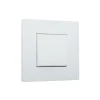 Interrupteur, Pure, Simple, Steel white coated, Va-et-vient x1, White coated, L9,5cm, H9,5cm - Niko