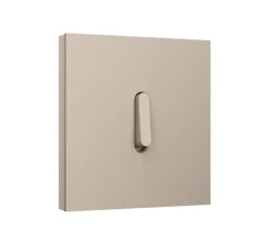 Interrupteur, Rocker, Simple, Steel champagne coated, Va-et-vient x1, Steel champagne coated, L9,5cm, H9,5cm - Niko