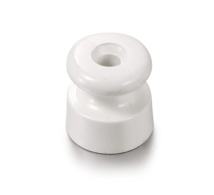 Isolateur pour câble tressé, Garby, Porcelaine blanc, Paquet de 25 pièces, L10cm, H4,2cm - Fontini