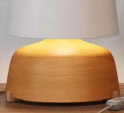 Accessoires*Creative Cables Kit pieds en bois, support pour lampe de table, série Materia, bois de hêtre , L3cm, H2cm - naturel