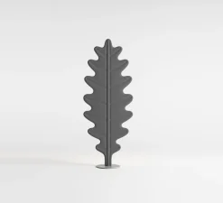 Lampadaire*Rotaliana Lampadaire acoustique, Eden F2 feuille de chêne, , LED, 2700K, 3500 lm, L70cm, H180cm - gris fumé