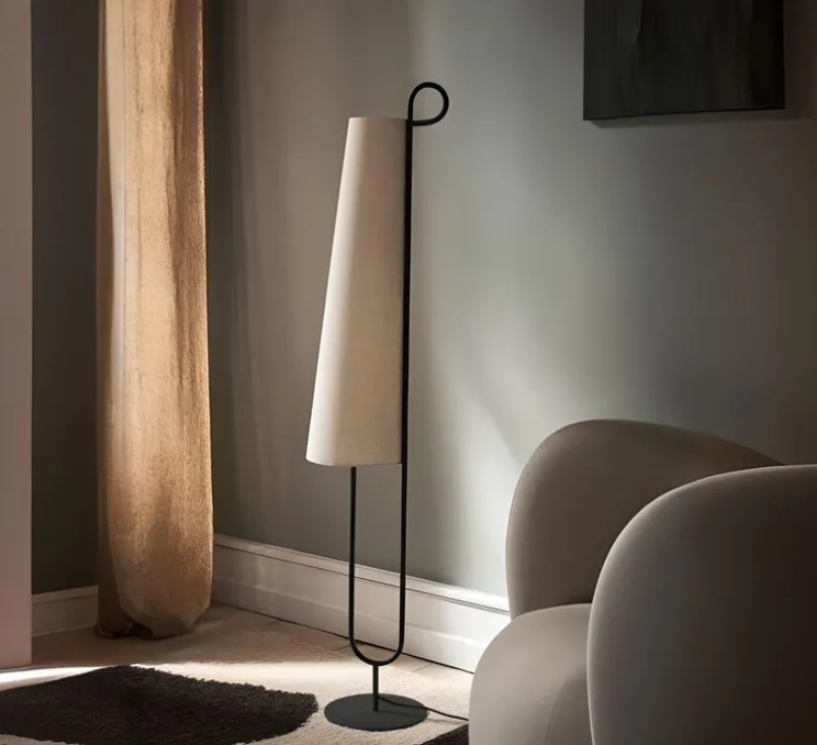 Lampadaire, Ancora, noir, Ø25cm, H150cm - Ferm Living