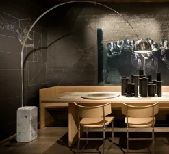 Lampadaire*Flos Lampadaire, Arco LED, , 2700K, 1124lm, H240cm, Ø32cm - blanc