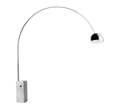Lampadaire*Flos Lampadaire, Arco LED, , 2700K, 1124lm, H240cm, Ø32cm - blanc