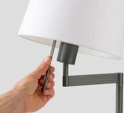 Lampadaire, Artis, bronze, Ø26cm, H150cm - Faro