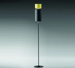 Lampadaire*B.lux Lampadaire, Aspen, F17, , H170cm - B-LUX citron, gris