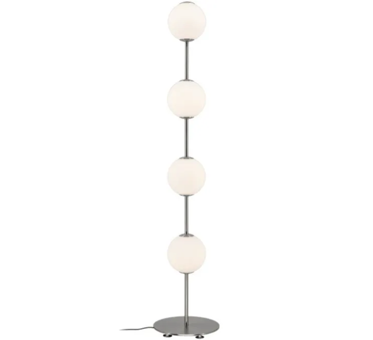 Lampadaire, Audrey, acier, LED, dim, 2700K, 1740 lm, Ø26cm, H127,6cm - Umage