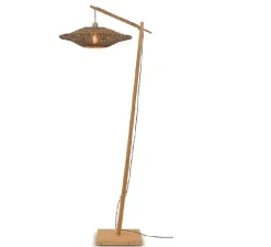 Lampadaire*Good&Mojo Lampadaire, Bali M, , L36cm, H176cm - naturel et noir