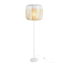 Lampadaire*Forestier Lampadaire, Bamboo Light, , Ø45cm, H150cm - blanc