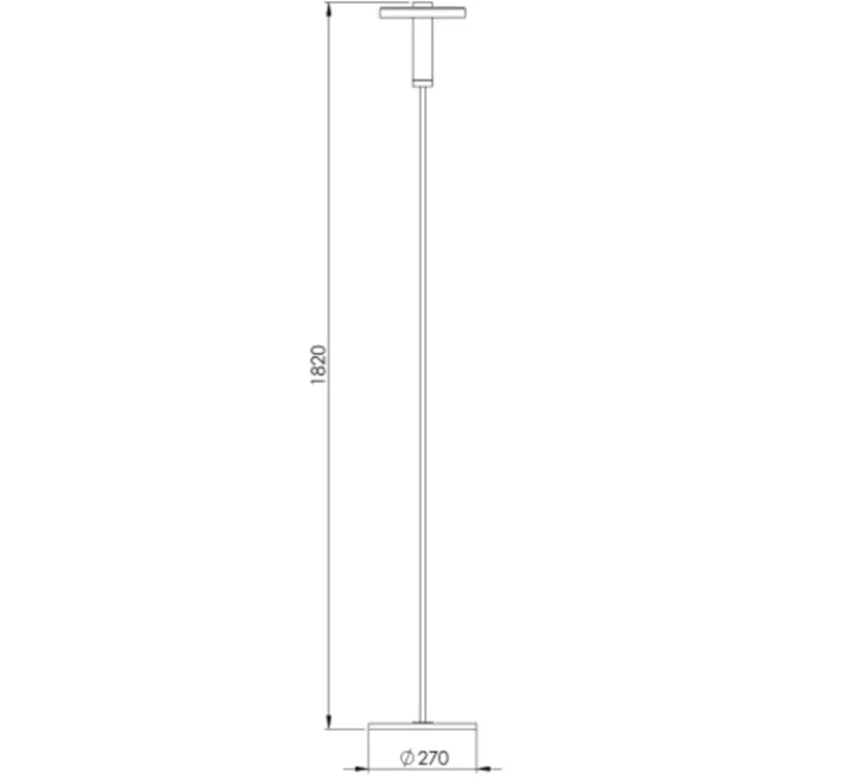 Lampadaire*Tonone Lampadaire, Bead, , Ø27cm, H182cm, LED - noir