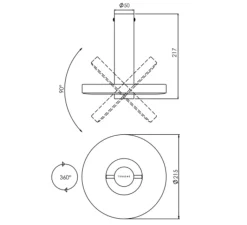 Lampadaire*Tonone Lampadaire, Bead, , Ø27cm, H182cm, LED - noir