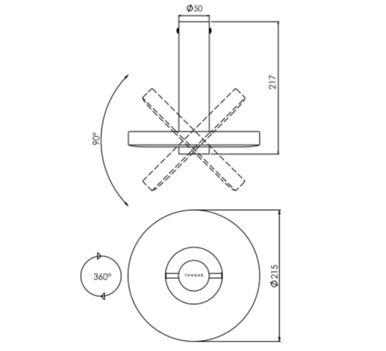 Lampadaire*Tonone Lampadaire, Bead, , Ø27cm, H182cm, LED - noir