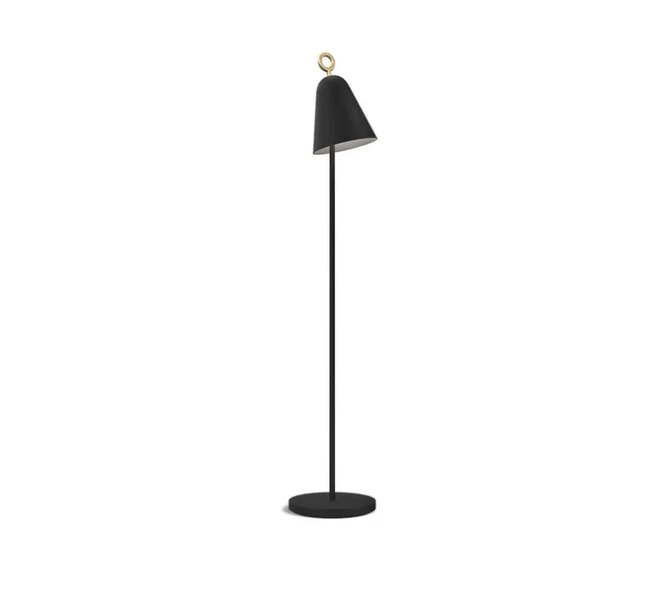 Lampadaire, Bella, noir, Ø20cm, H135cm - Herstal