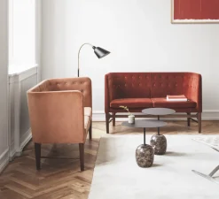 Lampadaire*Andtradition Lampadaire, BELLEVUE, , H130cm - noir, laiton