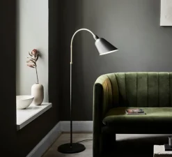 Lampadaire, BELLEVUE, noir, laiton, H130cm - Andtradition