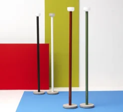 Lampadaire, Bellhop, rouge brique, LED, 2700K, 1023lm, Ø26cm, H178cm - Flos