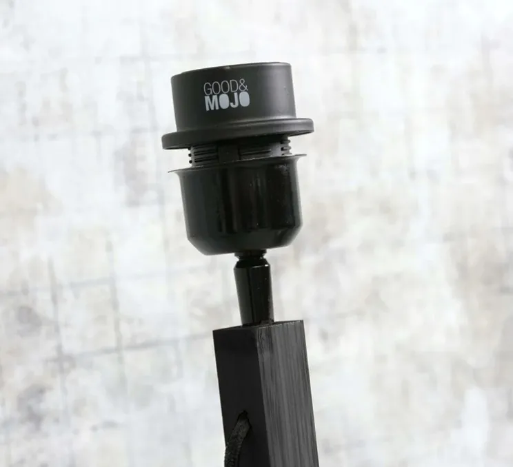 Lampadaire, Bhutan S, naturel, noir, L20cm, H135cm - Good&Mojo