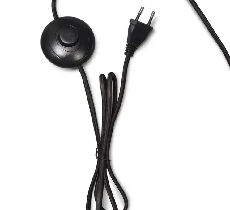 Lampadaire, Bhutan S, naturel, noir, L20cm, H135cm - Good&Mojo