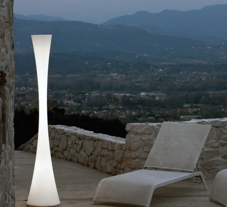 Lampadaire, BICONICA POL, blanc, H195cm - Martinelli-luce
