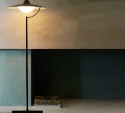 Lampadaire*DCW éditions Paris Lampadaire, Biny Floor, , LED, dim, 2700K, 900 lm, Ø55cm, H159,8cm - noir