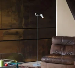 Lampadaire*KDLN Lampadaire, Bird, , LED, dim, 2700K, 660 lm, L23cm, H126cm - blanc