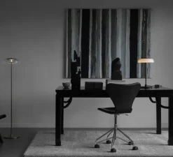 Lampadaire, Blossi, or, transparent, Ø29cm, H120cm - Nuura