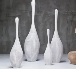 Lampadaire, Bolla S, blanc, Ø31cm, H120cm - GERVASONI