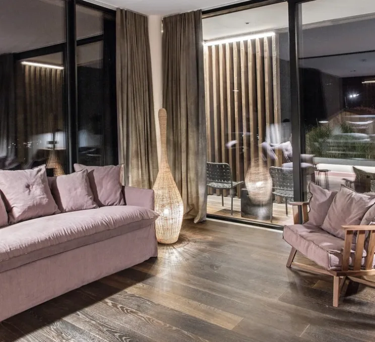 Lampadaire, Bolla S, naturel, Ø31cm, H120cm - GERVASONI