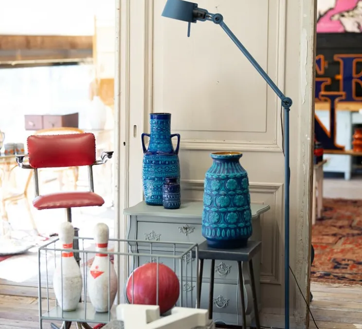 Lampadaire, Bolt, blanc, L30cm, H125cm - TONONE