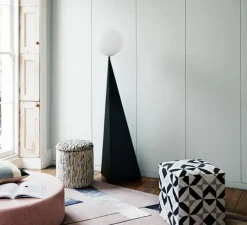 Lampadaire, Bonhomme, noir, L56cm, H170cm - Atelier Areti