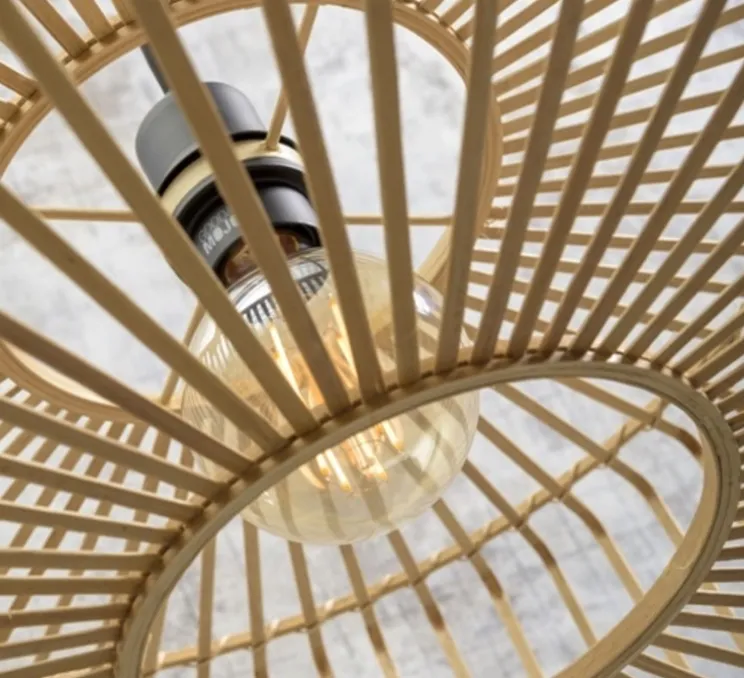 Lampadaire, Bromo small, naturel, Ø40cm, H176cm - Good&Mojo