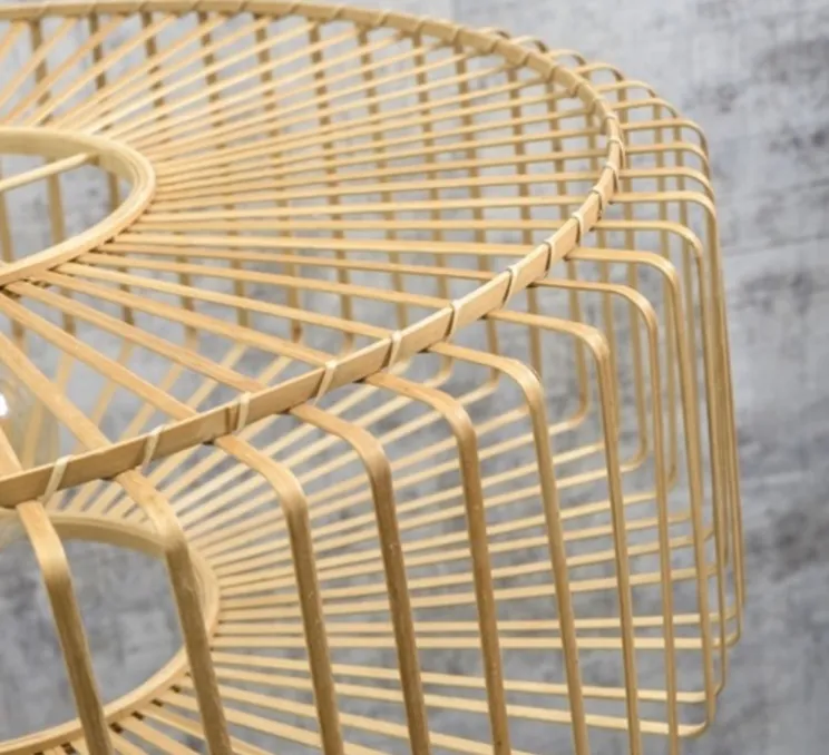 Lampadaire, Bromo small, naturel, Ø40cm, H176cm - Good&Mojo