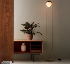 Lampadaire*B.lux Lampadaire, C Ball F, , Ø23cm, H158cm - B-Lux laiton