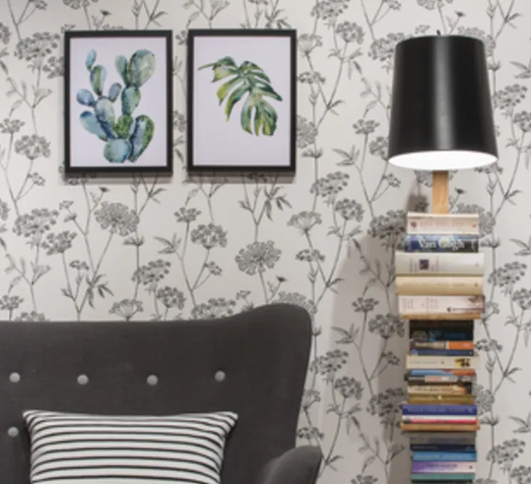 Lampadaire, Cambridge, noir, L30cm, H168cm - It's about Romi