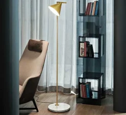 Lampadaire, Captain Flint, laiton, LED, 2700K, 557lm, Ø37,3cm, H153cm - Flos