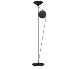 Lampadaire, Cercle Et Trait, graphite satiné, LED, dim, 2700K, 5400 lm, L37cm, H183cm - CVL