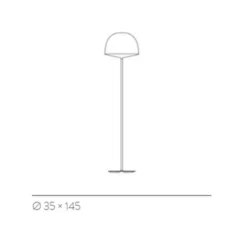 Lampadaire, Cheshire, noir, H145cm - FontanaArte