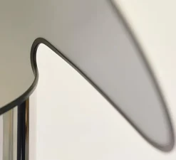 Lampadaire*Flos Lampadaire, Chiara, , L72cm, H145cm - acier inox et blanc, bordure noire