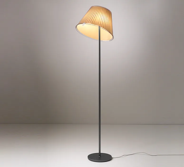Lampadaire*Artemide Lampadaire, Choose, , Ø35,8cm, H140cm - parchemin et gris anthracite