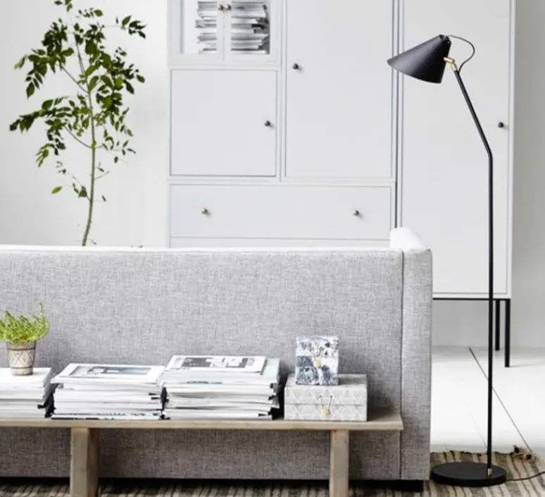 Lampadaire*House Doctor Lampadaire, Club, , L18cm, H130cm - noir