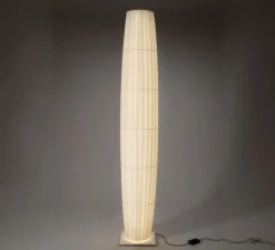 Lampadaire*Dix heures dix Lampadaire, Colonne 190, , LED, dim, 2700K, 5597 lm, L30cm, H191,8cm - blanc, base métal