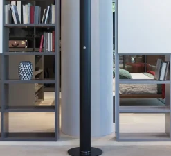 Lampadaire*Lumen Center Italia Lampadaire, Concorde, , LED, Ø12cm, H178cm - LUMEN CENTER noir