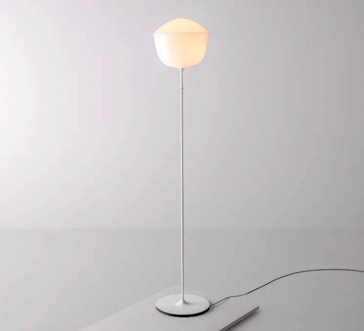 Lampadaire, Contour 300, blanc perle, LED, dim, 1800-3000K, Ø30cm, H157,5cm - A-N-D