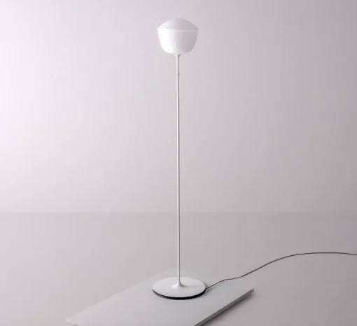Lampadaire, Contour 225, blanc perle, LED, dim, 1800-3000K, Ø30cm, H151cm - A-N-D