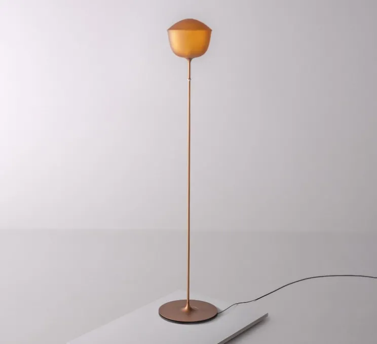 Lampadaire, Contour 225, jaune citrine, LED, dim, 1800-3000K, Ø30cm, H151cm - A-N-D