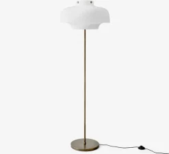 Lampadaire, Copenhagen SC14, bronze, verre opalin, LED, Ø50cm, H150cm - AndTradition