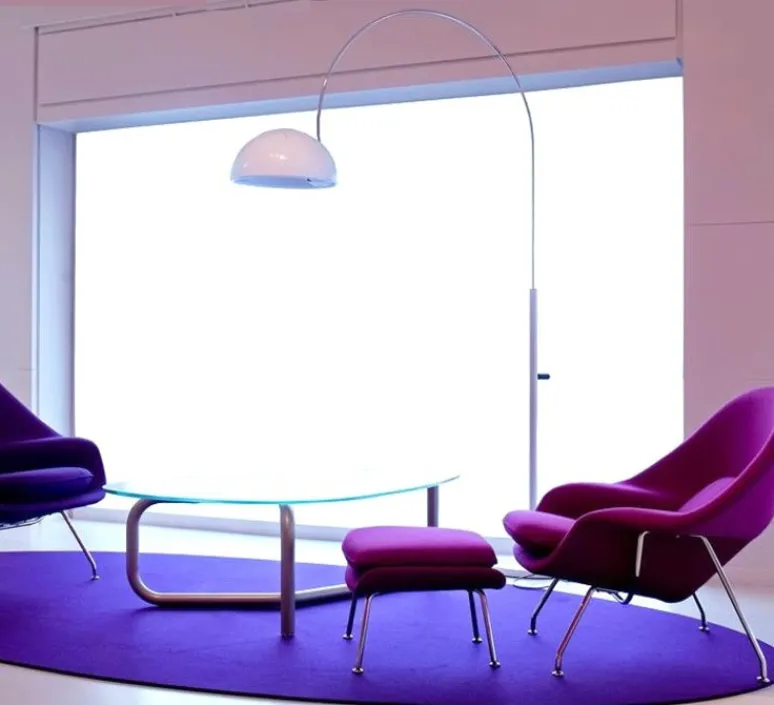 Lampadaire*Oluce Lampadaire, Coupé, , H190cm - blanc